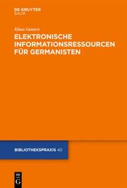Elektronische Informationsressourcen für Germanisten - Cover