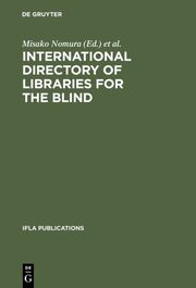 International Directory of Libraries for the Blind - Cover