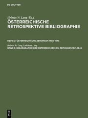 Bibliographie der österreichischen Zeitungen 1621-1945