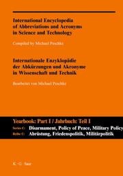 International Encyclopedia of Abbreviations and Acronyms in Science and Technology A-Z