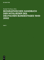 Biographisches Handbuch der Mitglieder des Deutschen Bundestages 1949-2002 - Cover