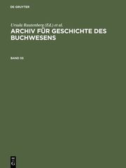 Archiv für Geschichte des Buchwesens. Band 55 - Cover