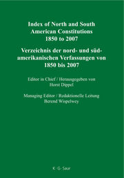 Index of North and South American Constitutions 1850 to 2007