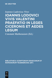 Ioannis Lodovici Vivis Valentini praefatio in leges Ciceronis et aedes legum - Cover