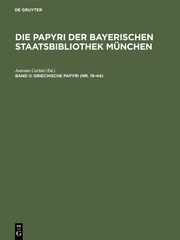 Griechische Papyri (Nr.19- 44)