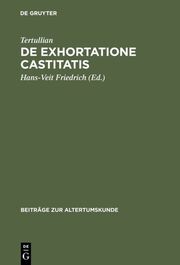 De exhortatione castitatis - Cover