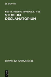 Studium declamatorium - Cover
