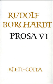 Gesammelte Werke in Einzelbänden / Prosa VI (Gesammelte Werke in Einzelbänden) - Cover