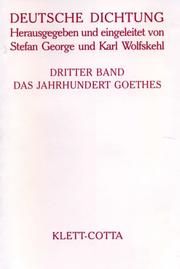Deutsche Dichtung Band 3 (Deutsche Dichtung, Bd. 3)
