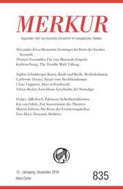 MERKUR Deutsche Zeitschrift für europäisches Denken 835
