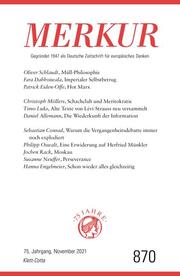 MERKUR Gegründet 1947 als Deutsche Zeitschrift für europäisches Denken - 2021-11