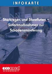 Infokarte Starkregen und Sturzfluten - Sofortmaßnahmen zur Schadensminderung - Cover