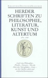 Schriften zur Philosophie, Literatur, Kunst und Altertum 1774-1787 - Werke 4