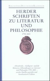 Schriften zu Literatur und Philosophie 1792-1800
