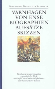 Biographien, Aufsätze, Skizzen und Fragmente - Cover