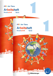ABC der Tiere 1 Neubearbeitung - Arbeitsheft Druckschrift, Teil A und B - Cover