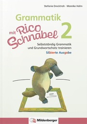 Grammatik mit Rico Schnabel, Klasse 2 - silbierte Ausgabe - Cover