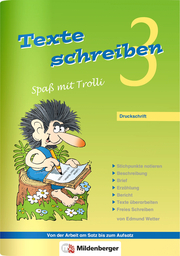 Texte schreiben - Spaß mit Trolli 3, Druckschrift - Cover