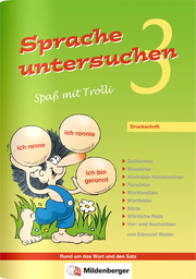 Sprache untersuchen - Spaß mit Trolli 3, Druckschrift - Cover