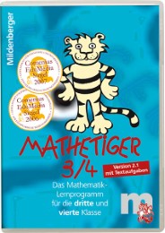 Mathetiger 3/4. Lernprogramm für die 3. und 4. Klasse - Homeversion, Einzellizenz, CD-ROM