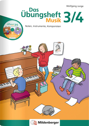 Das Übungsheft Musik 3/4 - Cover