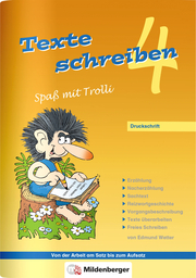 Texte schreiben - Spaß mit Trolli 4, Druckschrift - Cover
