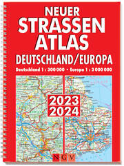 Neuer Straßenatlas Deutschland/Europa 2023/2024 - Cover