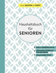 Haushaltsbuch für Senioren - In großer Schrift - Cover