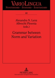 Grammar between Norm and Variation - Cover
