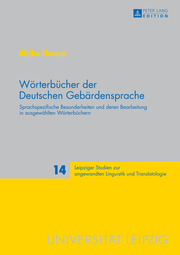 Wörterbücher der Deutschen Gebärdensprache - Cover