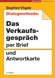 Dialogmethode: Das Verkaufsgespräch per Brief und Anwortkarte - Cover