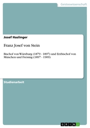 Franz Josef von Stein - Cover