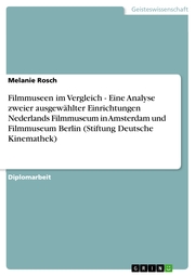 Filmmuseen im Vergleich - Eine Analyse zweier ausgewählter Einrichtungen Nederlands Filmmuseum in Amsterdam und Filmmuseum Berlin (Stiftung Deutsche Kinemathek) - Cover