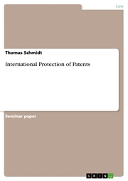 International Protection of Patents