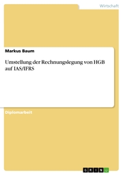 Umstellung der Rechnungslegung von HGB auf IAS/IFRS - Cover