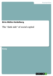 The 'dark side' of social capital