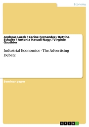 Industrial Economics - The Advertising Debate - Cover