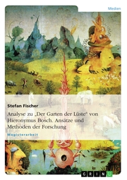Analyse zu 'Der Garten der Lüste' von Hieronymus Bosch. Ansätze und Methoden der Forschung