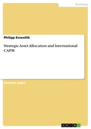 Strategic Asset Allocation and International CAPM - Cover