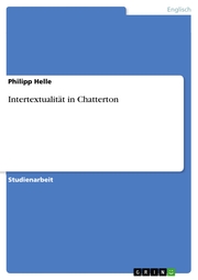 Intertextualität in Chatterton