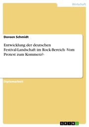 Entwicklung der deutschen Festival-Landschaft im Rock-Bereich -Vom Protest zum Kommerz?-