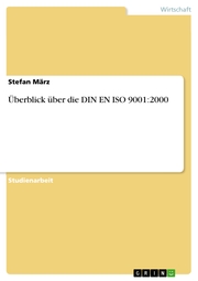 Überblick über die DIN EN ISO 9001:2000 - Cover