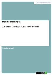 Zu: Ernst Cassirer, Form und Technik - Cover