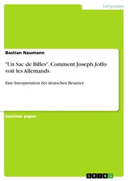 'Un Sac de Billes'. Comment Joseph Joffo voit les Allemands. - Cover