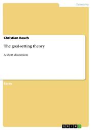 The goal-setting theory - Cover