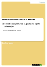 Information asymmetry in principal-agent relationships
