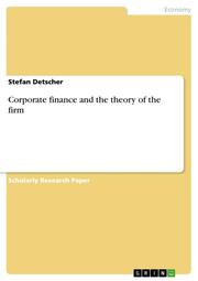 Corporate finance and the theory of the firm - Cover
