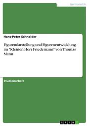 Figurendarstellung und Figurenentwicklung im 'Kleinen Herr Friedemann' von Thoma - Cover