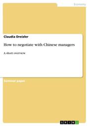 How to negotiate with Chinese managers - Cover
