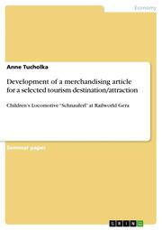 Development of a merchandising article for a selected tourism destination/attraction - Cover